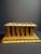 Rustic Ultra Rare Antique 18th C Heavy Brass 12 Tube Candle Mold Primitive Corks 5x10 For Sale - Image 3 of 16