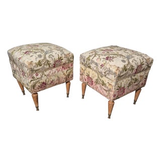 Ottomans in the style of Gio Ponti, 1950s, Set of 2 For Sale