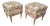 Ottomans in the style of Gio Ponti, 1950s, Set of 2 For Sale