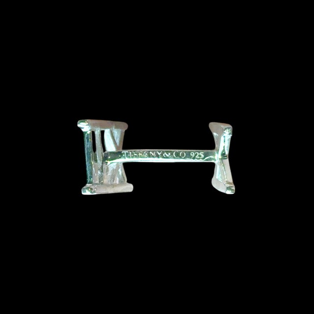 Metal 1990s Pair of Tiffany & Co Cufflinks Sterling Silver 6.20 Grams Estate For Sale - Image 7 of 7