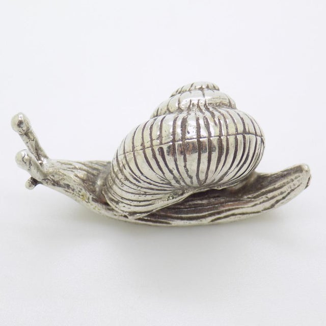 1980s Vintage Italian Handmade Snail Figurine, 1980s For Sale - Image 5 of 10