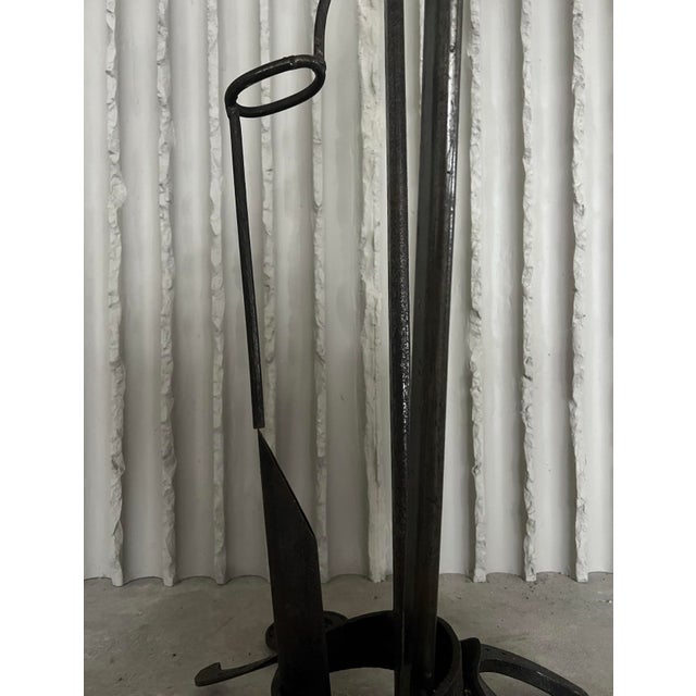 Metal Arte Povera Floor Lamp, France, 1960s For Sale - Image 7 of 12
