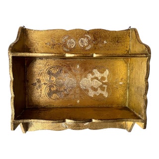 Mid Century Florentine Gilt Shelf For Sale