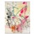 Contemporary Abstract Mixed Media on Canvas Painting "Floral Note" by Ludovic Dervillez For Sale