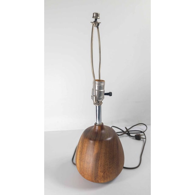 Mid 20th Century Mid 20th Century Scandinavian Danish Modern Boudoir Table Lamp in Teak For Sale - Image 5 of 11