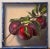 Original oil painting 'Plums', by Elena Mardashova, realized on canvas 40 x 40 cm. This piece is attributed to the...
