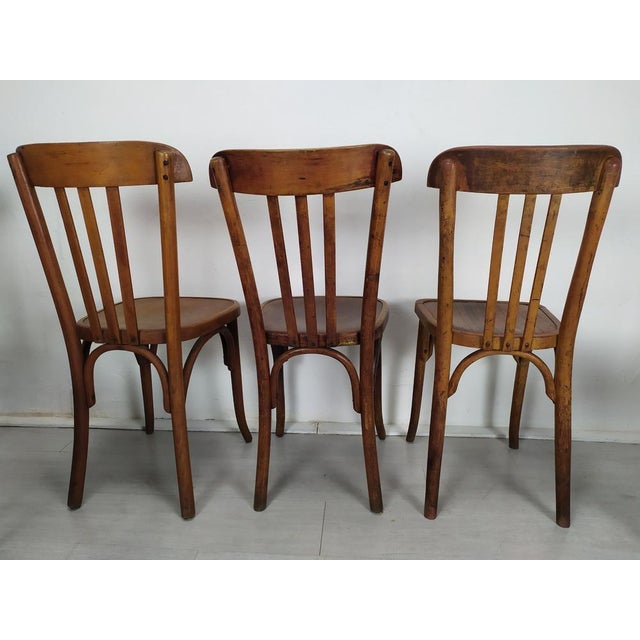Wood Bistrot Chairs from Baumann, 1890s, Set of 6 For Sale - Image 7 of 18