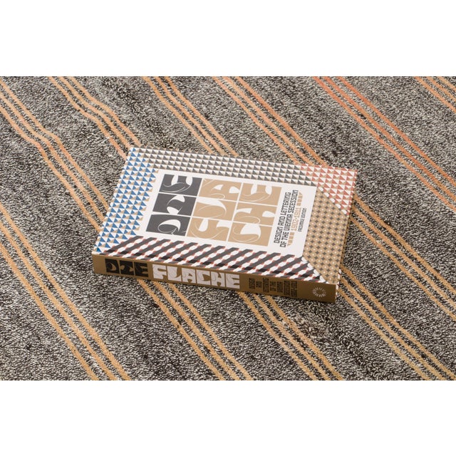 Vintage Turkish Kilim Wool Rug With Beige Stripes by Rug & Kilim, 1950-1959 For Sale - Image 9 of 9