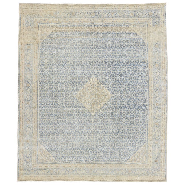 Antique Persian Tabriz Rug - 08'08 X 10'02 For Sale - Image 9 of 9