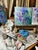 Framed Flower Blue-Violet Irises Original Painting by Artist Valeriya Serova For Sale - Image 9 of 11