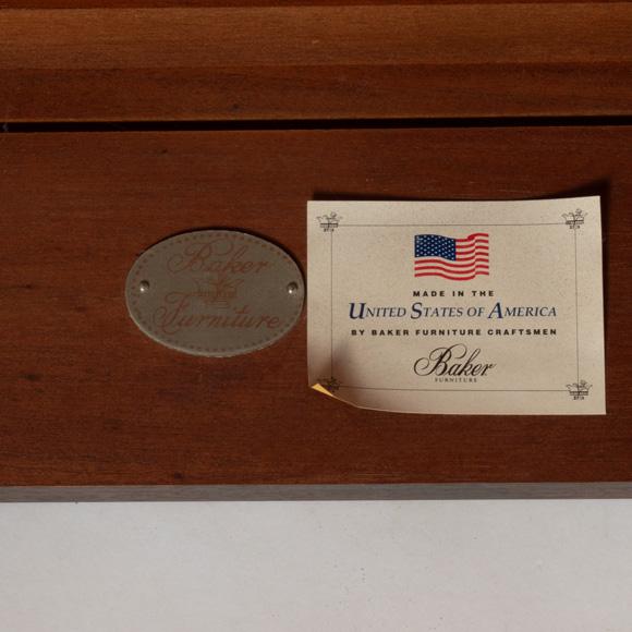 Brown Baker Mahogany Neoclassical Style Paw Foot Console Table For Sale - Image 8 of 9