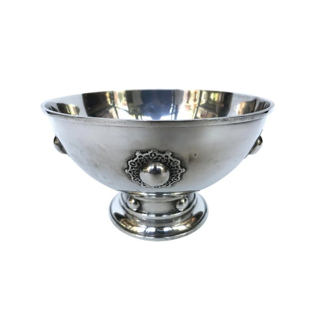 1920s Decorative Hawkes Sterling Silver Bowl by O. R. Dunn For Sale - Image 9 of 9