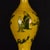 Yellow Glaze Figural Porcelain Olive Vase, Chinoiserie Decor Vessel For Sale - Image 4 of 8