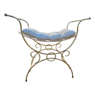 Hollywood Regency Mid-Century Vintage Vanity Bench/Chair 1950's 1960's For Sale