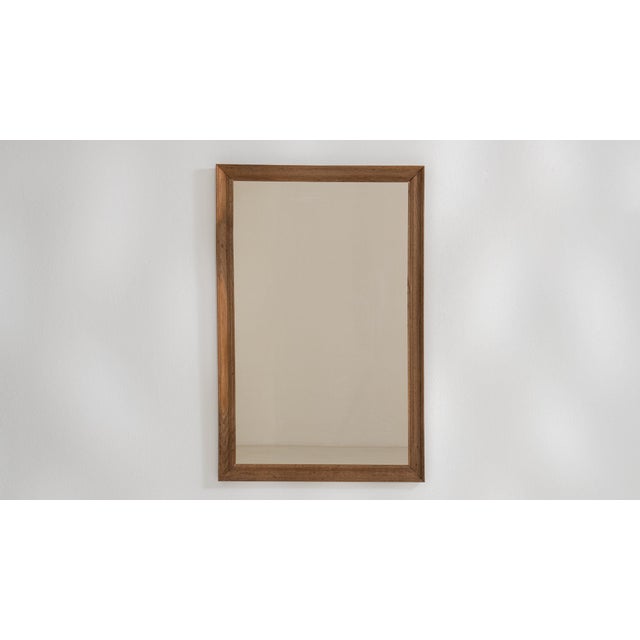 19th Century 19th Century France Amber Wood Mirror For Sale - Image 5 of 8