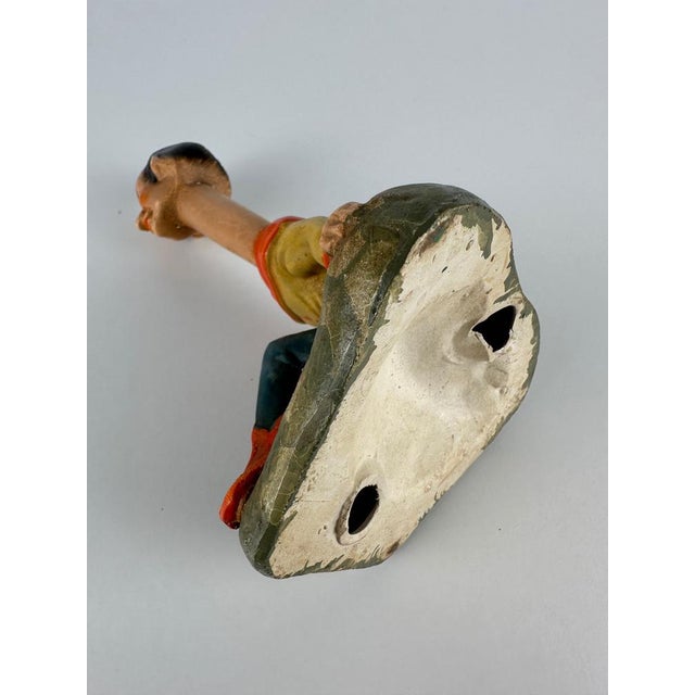 Brown Vintage Long Neck in Ceramic, 1960s For Sale - Image 8 of 12
