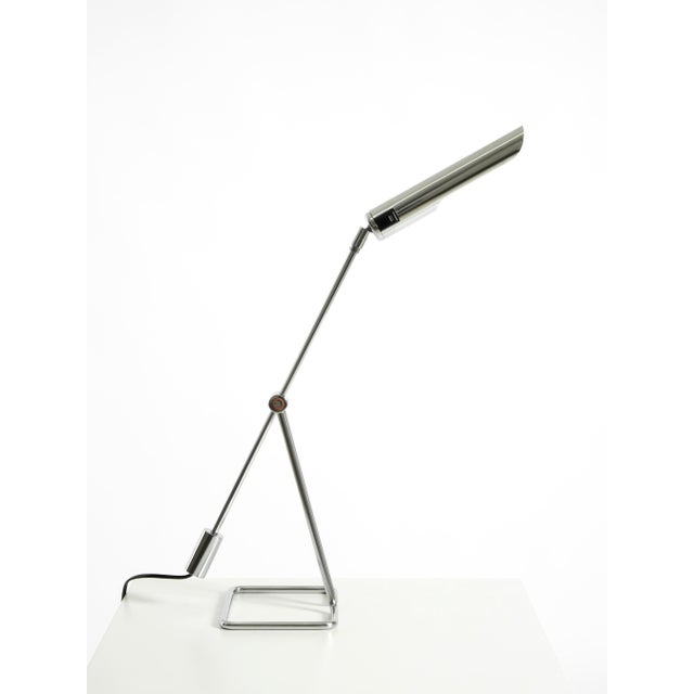 Chrome-Plated Metal Table Lamp by Abo Randers for Ikea, 1980s For Sale - Image 10 of 18