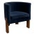 Custom Lounge Chair in Blue For Sale