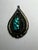 1970s Native American Vintage Spiderweb, Turquoise Sterling Silver Pendant For Sale - Image 4 of 6