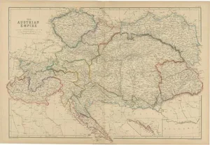 Antique Map of the Austrian Empire by W. G. Blackie, 1859
