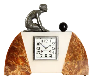 Art Deco Mantel Clock, 1930s
