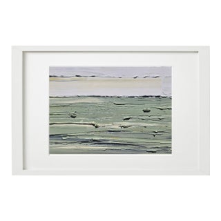 Contemporary Natural Color Palette Abstract Landscape Painting / Color Field / Beach Art For Sale