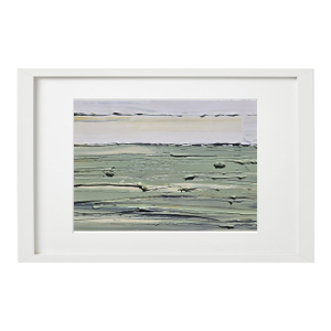 Contemporary Neutral Color Palette Abstract Landscape Painting / Color Field