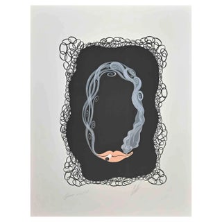 Erté, Le 0, Lithograph, 1968 For Sale