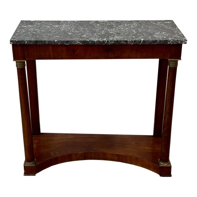 Early 19th Century French Marble Top Pier Table | Chairish
