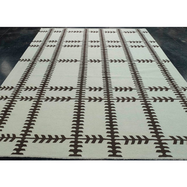 Turkish Kilim Oriental Handmade Flatweave 8'2" x 10'4" #18145 For Sale - Image 4 of 8