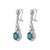 Beautiful natural oval emerald and diamonds drop earrings. 3.43 carats total gemstone weight. 2 oval emeralds, 2.15...
