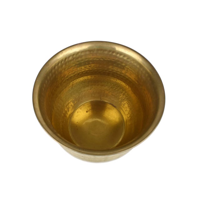 Vintage Nesting Solid Brass Planters - Set of 4 For Sale - Image 6 of 13