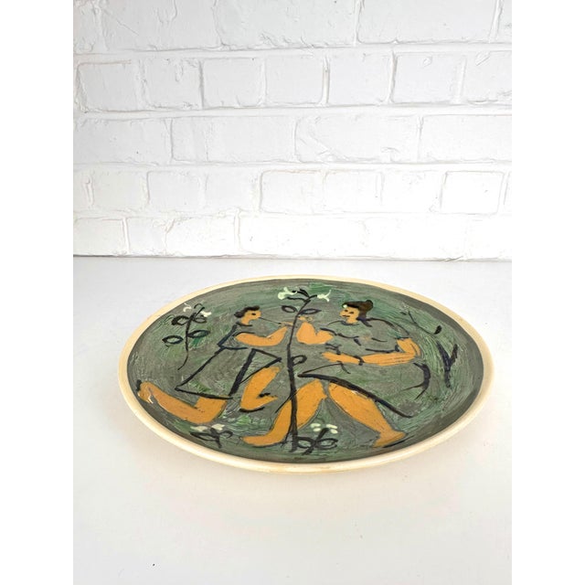 Large Expressionist Ceramic Dish by Ivy Lysdal for Kähler, Denmark, 1960s For Sale - Image 4 of 12