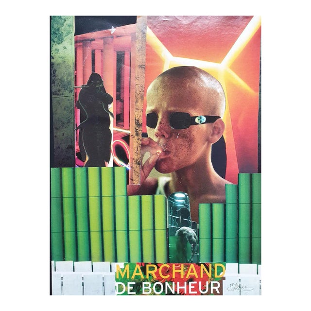 Elisa Casbas, Le Marchand De Bonheur, 2018, Paper For Sale