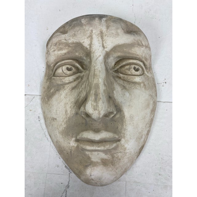 1950s Mid Century Vintage Plaster Figural Wall Sculpture For Sale - Image 5 of 9