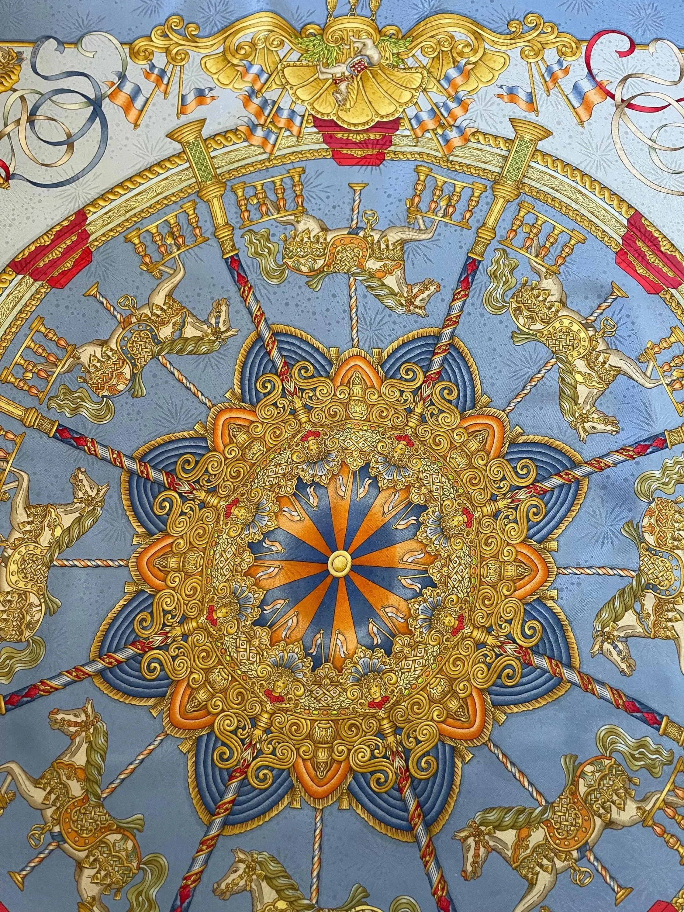 Hermès Scarf “Luna Park” 1993 | Chairish