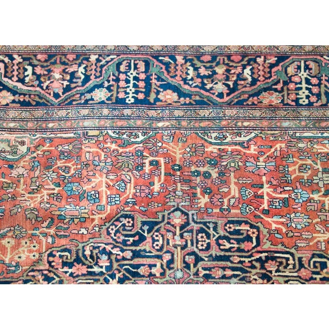 Textile Early 20th Century Persian Sarouk Rug For Sale - Image 7 of 12