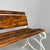 1930s Italian Art Deco Wooden and White Cast Iron Bench, 1930s For Sale - Image 5 of 18