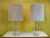 Large German Glass, Chrome & Alcantara Table Lamps, 1960s, Set of 2 For Sale - Image 12 of 17
