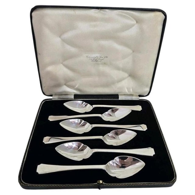 Art Deco Sterling Silver Dessert Fruit Spoons, Sheffield, 1938 For Sale - Image 18 of 18