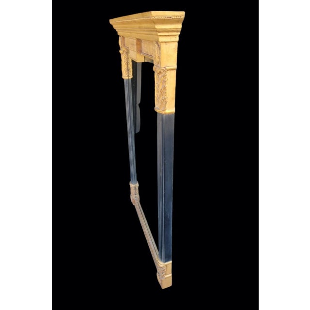 Vintage Neoclassical John-Richard Ebonized & Gold Leaf Architectural Elegant Wall Mirror- 3 Available For Sale - Image 9 of 13