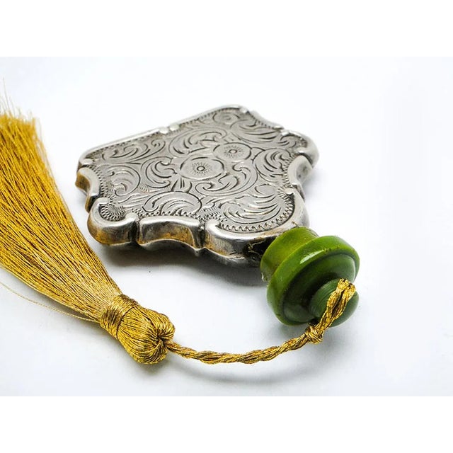 Silver Czech Art Nouveau Silver Perfume Bottle, 1920s For Sale - Image 8 of 12