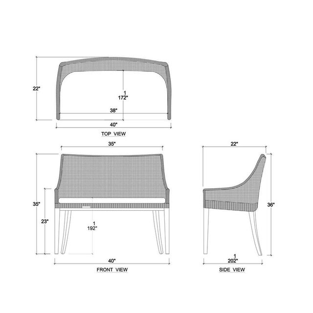 Coastal Rattan Settee For Sale - Image 12 of 12