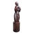 French Art Deco Walnut Sculpture of a Nude Woman, Circa 1920 For Sale