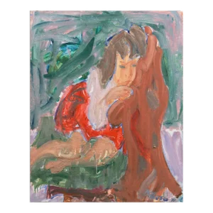 'Seated Girl, Leslie' by Victor DI Gesu, 1971, Paris, Louvre, Académie Chaumière, Los Angeles County Museum of Art, San Francisco Art Association