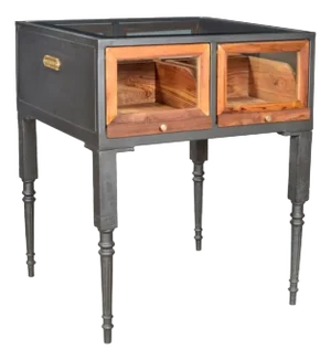 Industrial Display Cabinet Table