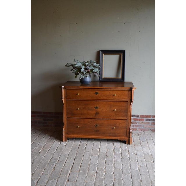 German Oak Chest of Drawers For Sale - Image 9 of 9