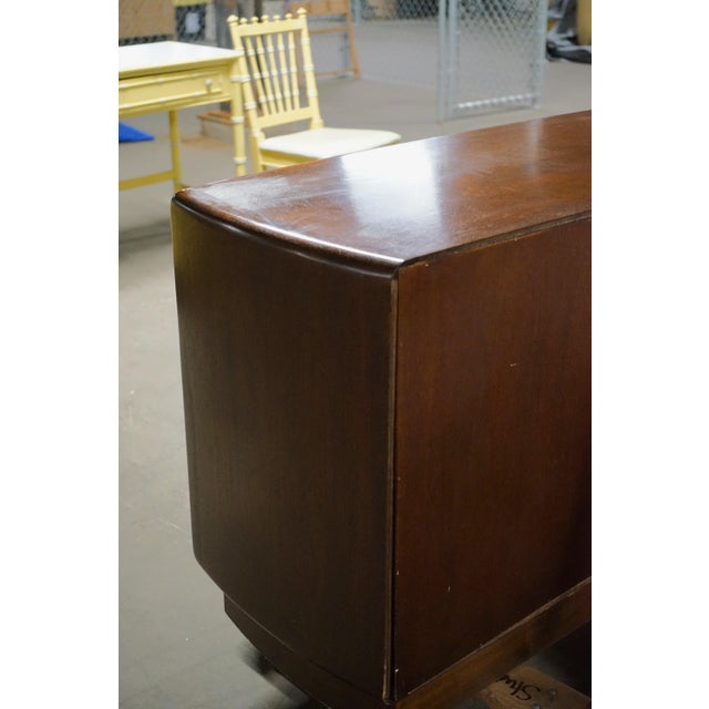 Mid-Century Modern 1960s Lovely Curved Mid-Century Buffet Attributed to Dunbar and Edward Wormley For Sale - Image 3 of 16