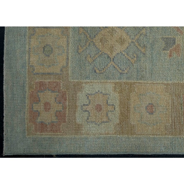 Turkish Oushak Rug 5' x 11'11" #18030 For Sale - Image 4 of 8