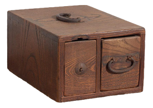 Antique Japanese Wooden Storage Box